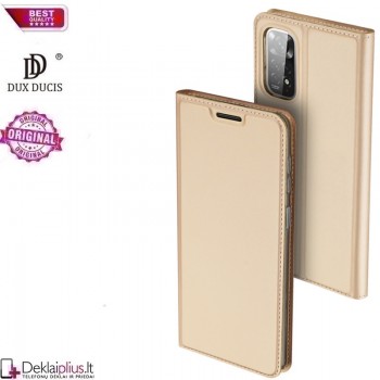 Dux Ducis dirbtinės odos viršelis - auksinės spalvos (Xiaomi Redmi Note 11/Note 11S/Note 12S/Poco M4 Pro)